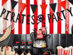 Picture of BANNER PIRATES PARTY BLACK 14X100CM